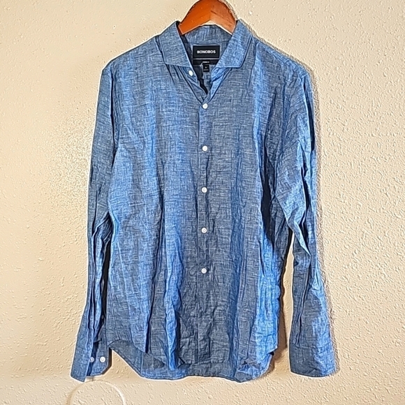 BONOBOS TAILORED FIT BUTTON DOWN SHIRT - Picture 1 of 4